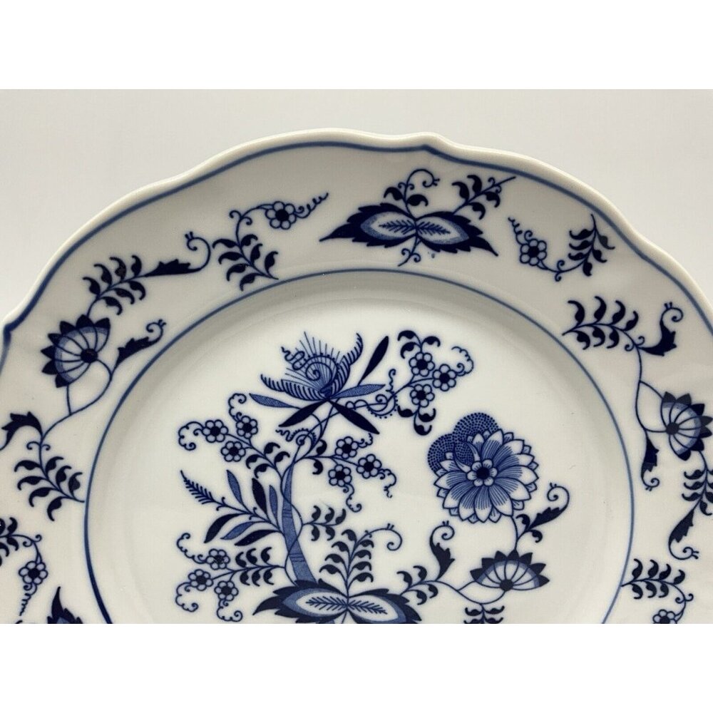 Blue Danube 8.5"  SALAD LUNCHEON Plate Blue Onion Rectangular Backstamp Set of 2 - Picture 9 of 16